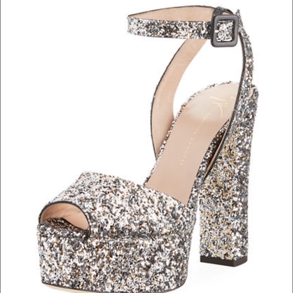 giuseppe zanotti • NEW • glitter platform heels - Picture 5 of 5